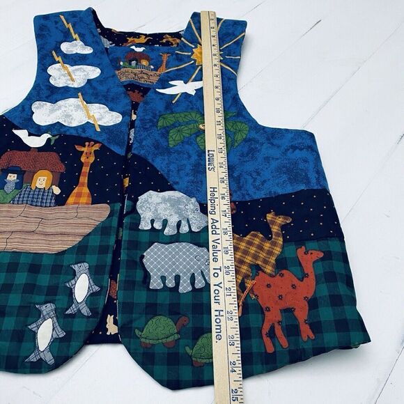 Noah’s Ark Graphic Vest Handmade 3D Lightweight Womens Large/XLarge - Picture 11 of 12